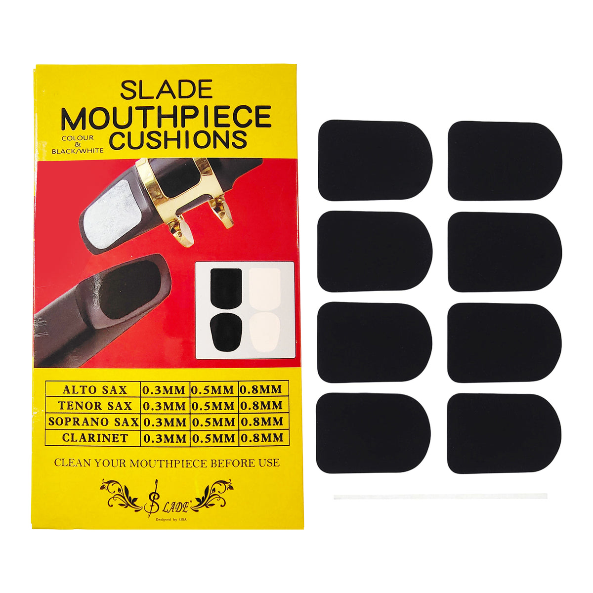 Mouthpiece Patch 8 pcs of 0.3mm / 0.5mm / 0.8mm Mouthpiece