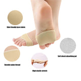 Metatarsal Pads Ball of Foot Cushion Forefoot Pad Pain Relief Socks Soft Gel Fabric Sleeves