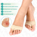 Metatarsal Pads Ball of Foot Cushion Forefoot Pad Pain Relief Socks Soft Gel Fabric Sleeves