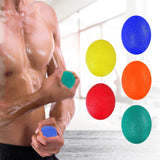 Stress Ball Finger Grip Strengthening - Set of 2 Egg Squeeze Balls with Soft Medium Firm Exercise Balls Hand Therapy