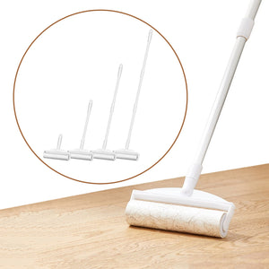 Multi-Purpose Lint Roller Hair Remover Tool Kit - Adjustable & Detachable Handle with Roller Head & Sticky Paper Roll