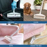 Multi-Purpose Lint Roller Hair Remover Tool Kit - Adjustable & Detachable Handle with Roller Head & Sticky Paper Roll