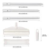 Multi-Purpose Lint Roller Hair Remover Tool Kit - Adjustable & Detachable Handle with Roller Head & Sticky Paper Roll