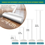 Multi-Purpose Lint Roller Hair Remover Tool Kit - Adjustable & Detachable Handle with Roller Head & Sticky Paper Roll