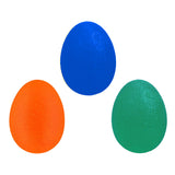 Stress Ball Finger Grip Strengthening - Set of 3 Egg Squeeze Balls with Soft Medium Firm Exercise Balls Hand Therapy