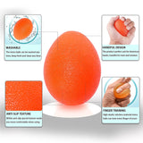 Stress Ball Finger Grip Strengthening - Set of 3 Egg Squeeze Balls with Soft Medium Firm Exercise Balls Hand Therapy