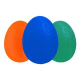 Stress Ball Finger Grip Strengthening - Set of 3 Egg Squeeze Balls with Soft Medium Firm Exercise Balls Hand Therapy
