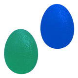 Stress Ball Finger Grip Strengthening - Set of 2 Egg Squeeze Balls with Soft Medium Firm Exercise Balls Hand Therapy