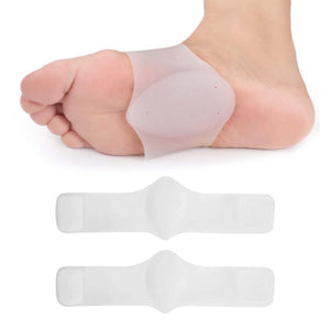 Flat Foot Arch Support Pads Soft Silicon Gel Cushion Sleeves Plantar Fasciitis Pain Relief Support Braces