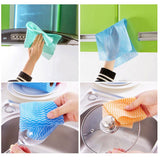 Multi-Purpose Reusable Cleaning Towels - 2 Rolls Hi-Absorbent Washable Non-Woven Fabric Cleaning Towels