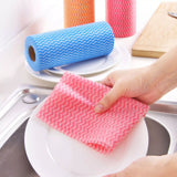 Multi-Purpose Reusable Cleaning Towels - 1 Roll Hi-Absorbent Washable Non-Woven Fabric Cleaning Towels