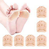 Metatarsal Pads Ball of Foot Cushion Forefoot Pad Pain Relief Socks Soft Silicone Gel Honeycomb Pads