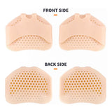 Metatarsal Pads Ball of Foot Cushion Forefoot Pad Pain Relief Socks Soft Silicone Gel Honeycomb Pads