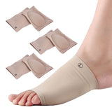 Flat Foot Arch Support Cotton Foot Socks with Soft Silicone Gel Pads Plantar Fasciitis Pain Relief Cushion Sleeves