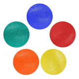 Stress Ball Finger Grip Strengthening - Set of 5 Round Squeeze Balls with Soft Medium Firm Exercise Balls Hand Therapy