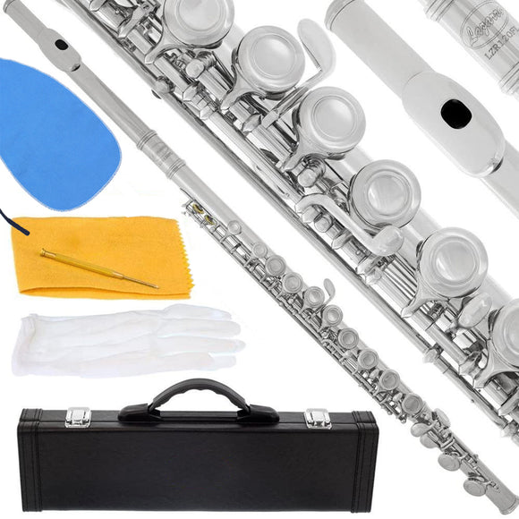 Flute 16 Key Closed Hole C Flute with Case & Cleaning Care Kit