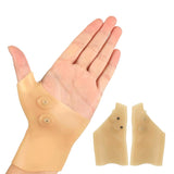 Silicone Gel Hand Wrist Thumb Support Brace with Magnetic Therapy Carpal Tunnel Arthritis Pain Relief Gloves