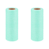 Multi-Purpose Reusable Cleaning Towels Pack - 2 Rolls Hi-Absorbent Washable Non-Woven Fabric Cleaning Towels
