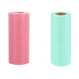 Multi-Purpose Reusable Cleaning Towels Pack - 2 Rolls Hi-Absorbent Washable Non-Woven Fabric Cleaning Towels