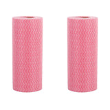 Multi-Purpose Reusable Cleaning Towels Pack - 2 Rolls Hi-Absorbent Washable Non-Woven Fabric Cleaning Towels