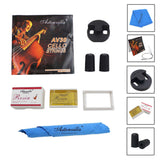 Cello AV30 Strings, Tourte Mute Silencer, Rosin, Endpin, Cleaning Cloth