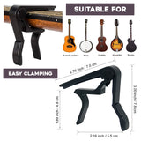 Quick Change Guitar Capo Acoustic Clip Guitar Clamp Fret Electric