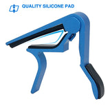 Quick Change Guitar Capo Acoustic Clip Guitar Clamp Fret Electric Blue