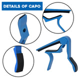 Quick Change Guitar Capo Acoustic Clip Guitar Clamp Fret Electric Blue