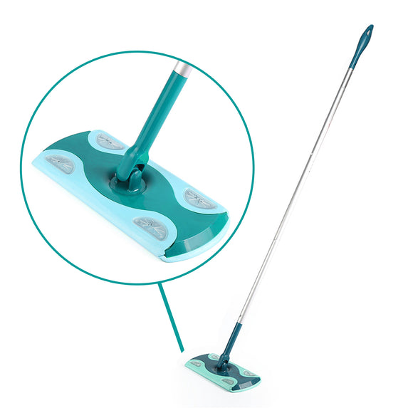 Flat Floor Swivel Static Cleaning Mop Sweeper with Adjustable & Extendable Handle for Wet or Dry Floor Cleaning Tool