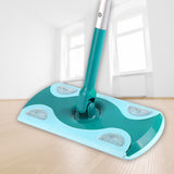 Flat Floor Swivel Static Cleaning Mop Sweeper with Adjustable & Extendable Handle for Wet or Dry Floor Cleaning Tool