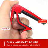 Quick Change Guitar Capo Acoustic Clip Guitar Clamp Fret Electric Red