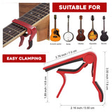 Quick Change Guitar Capo Acoustic Clip Guitar Clamp Fret Electric Red