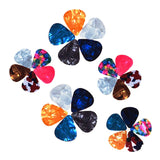 Guitar Picks Variety Pack - 25 pcs Colorful Guitar Picks Medium 0.71mm Celluloid