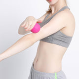 Single Lacrosse Ball Body Massage Ball - Set of 5 Myofascial Release Muscle Relief Yoga Gym Fitness Exercise Ball