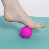 Single Lacrosse Ball Body Massage Ball - Set of 5 Myofascial Release Muscle Relief Yoga Gym Fitness Exercise Ball
