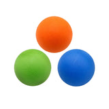Single Lacrosse Ball Body Massage Ball - Set of 3 Myofascial Release Muscle Relief Yoga Gym Fitness Exercise Ball