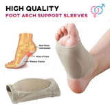 Flat Foot Arch Support Cotton Foot Socks with Soft Silicone Gel Pads Plantar Fasciitis Pain Relief Cushion Sleeves