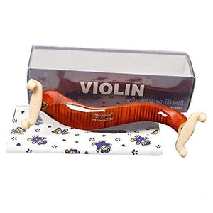 Violin Shoulder Rest Adjustable Wood, EVA Foam for 3/4 & 4/4