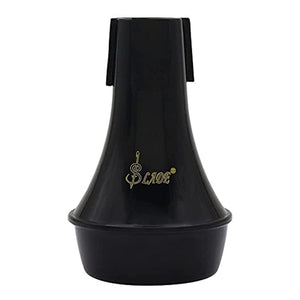 Trumpet Mute Silencer Black Practice Straight Mute Lightweight ABS Plastic