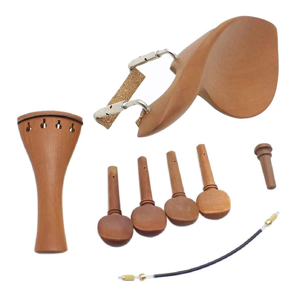 4/4 Violin Chin Rest, Screw, Tailpiece, Tailgut, Tuning Pegs, Endpin