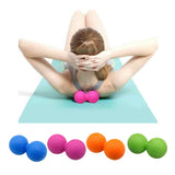 Peanut Lacrosse Ball Body Massage Ball Myofascial Muscle Relief Ball Yoga Gym Fitness Exercise Tool
