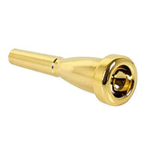 Trumpet Mouthpiece 3C Brass Gold-Plated Replacement