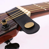 Black Leather Guitar Neck Strap Button for Acoustic Classical Guitar