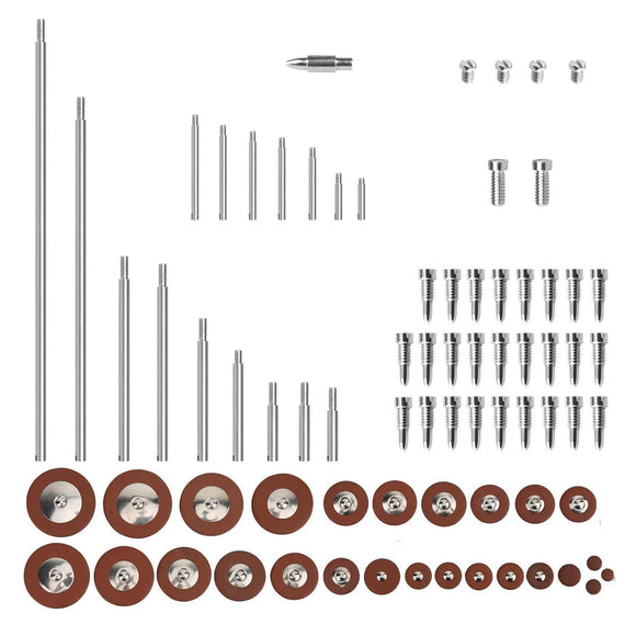 Alto Saxophone Repair Part Tool Kit Threaded Shaft Screw Leather Pad