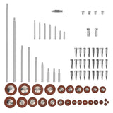 Alto Saxophone Repair Part Tool Kit Threaded Shaft Screw Leather Pad