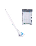 Toilet Cleaning Tool Kit - Disposable Toilet Bowl Brush Holder Stand with Toilet Wand Scrubber Sponge Pad Refill