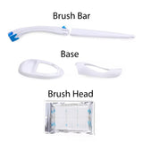 Toilet Cleaning Tool Kit - Disposable Toilet Bowl Brush Holder Stand with Toilet Wand Scrubber Sponge Pad Refill