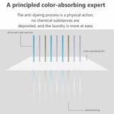 Single Dispoable Color Catcher Sheet Anti Dyeing Color Absorption Sheet Dye Trapping Laundry Paper