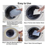 Single Dispoable Color Catcher Sheet Anti Dyeing Color Absorption Sheet Dye Trapping Laundry Paper