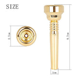 Trumpet Mouthpiece 17C Brass Gold-Plated Replacement